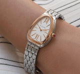 Bvlgari Serpenti Seduttori Quartz Silver Dial Silver Steel Strap Watch for Women - SERPENTI103144 Authentic Buy Shop Now