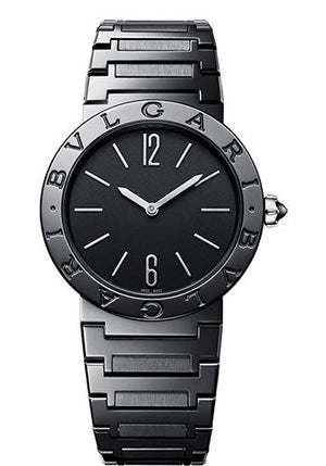 Bvlgari Bvlgari Lady Black Dial Black Steel Strap Watch for Women - BVLGARI103557 Authentic Buy Shop Now