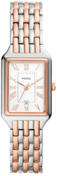 Fossil Raquel Three Hand White Dial Two Tone Steel Strap Watch For Women - ES5222 Authentic Buy Shop Now