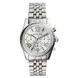 Michael Kors Lexington Silver Dial Silver Steel Strap Watch for Women - MK5555 Authentic Buy Shop Now
