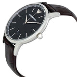 Emporio Armani Renato Quartz Black Dial Brown Leather Strap Watch For Men - AR11187 Authentic Buy Shop Now