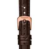 Tissot Carson Lady Steel Quartz Brown Leather Strap Watch For Women - T085.210.36.011.00 Authentic Buy Shop Now