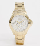 Hugo Boss Premiere White Dial Gold Steel Strap Watch for Women - 1502445 Authentic Buy Shop Now