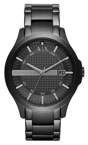 Armani Exchange Hampton Black Dial Black Steel Strap Watch For Men - AX7101 Authentic Buy Shop Now