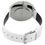 Calvin Klein Full Moon White Dial White Leather Strap Watch for Women - K8Y231L6 Authentic Buy Shop Now