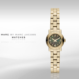 Marc Jacobs Amy Mother of Pearl Black Dial Gold Steel Strap Watch for Women - MBM3275 Authentic Buy Shop Now