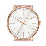 Michael Kors Pyper Quartz White Dial Pink Leather Strap Watch For Women - MK2741 Authentic Buy Shop Now