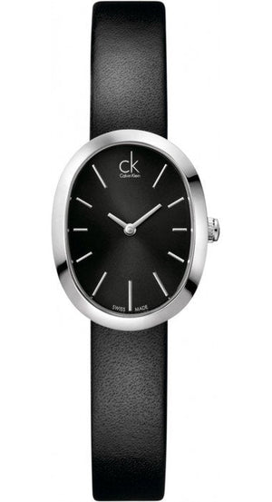 Calvin Klein Incentive Black Dial Black Rubber Strap Watch for Women - K3P231C1 Authentic Buy Shop Now