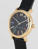 Marc Jacobs Roxy Black Dial Black Leather Strap Watch for Women - MJ1592 Authentic Buy Shop Now