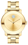 Movado Bold Gold Dial Yellow Gold Steel Strap Watch for Women - 3600104 Authentic Buy Shop Now