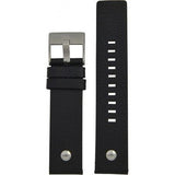 Diesel Mini Daddy Black Silver Dial Black Leather Strap Watch For Men - DZ7307 Authentic Buy Shop Now