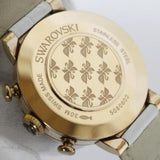 Swarovski Citra Sphere Chrono White Dial White Leather Strap Watch for Women - 5080602 Authentic Buy Shop Now