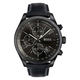 Hugo Boss Grand Prix Black Dial Black Leather Strap Watch for Men - 1513474 Authentic Buy Shop Now