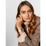 Calvin Klein Full Moon White Dial White Leather Strap Watch for Women - K8Y236L6 Authentic Buy Shop Now