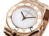 Marc Jacobs Blade White Dial Gold Steel Strap Watch for Women - MBM3075 Authentic Buy Shop Now