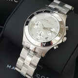 Marc Jacobs Blade White Dial SIlver Steel Strap Watch for Women - MBM3100 Authentic Buy Shop Now
