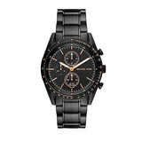 Michael Kors Warren Chronograph Black Dial Black Steel Strap Watch For Men - MK9113 Authentic Buy Shop Now