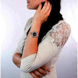 Swarovski Crystal Rose Black Dial Rose Gold Steel Strap Watch for Women - 5484050 Authentic Buy Shop Now