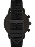 Emporio Armani Luigi Chronograph Black Dial Black Rubber Strap Watch For Men - AR11024 Authentic Buy Shop Now