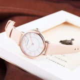 Emporio Armani Kappa White Mother of Pearl Dial Pink Leather Strap Watch For Women - AR2512 Authentic Buy Shop Now