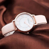 Emporio Armani Kappa White Mother of Pearl Dial Pink Leather Strap Watch For Women - AR2512 Authentic Buy Shop Now
