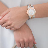 Marc Jacobs Amy Silver Dial Two Tone Steel Strap Watch for Women - MBM3194 Authentic Buy Shop Now