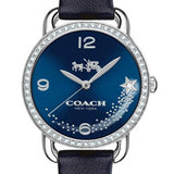 Coach Delancey Navy Blue Dial Blue Leather Strap Watch for Women - 14502668 Authentic Buy Shop Now