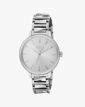 Hugo Boss Signature Silver Dial Silver Steel Strap Watch for Women - 1502539 Authentic Buy Shop Now