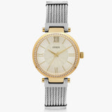 Guess Soho Diamonds Silver Dial Silver Mesh Bracelet Watch for Women - W0638L7 Authentic Buy Shop Now