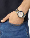 Versace Greca Sport Quartz White Dial Two Tone Steel Strap Watch For Men - VEZ300521 Authentic Buy Shop Now