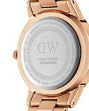 Daniel Wellington Iconic Link Grey Dial Rose Gold Steel Strap Watch For Women - DW00100332 Authentic Buy Shop Now
