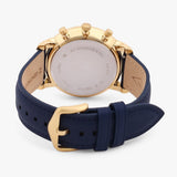 Fossil Neutra Chronograph Blue Dial Blue Leather Strap Watch for Men - FS5790 Authentic Buy Shop Now