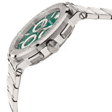 Versace Grace Chronograph Quartz Green Dial Silver Steel Strap Watch For Men - VEZ900121 Authentic Buy Shop Now