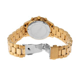 Michael Kors Runway Chronograph Gold Dial Gold Steel Strap Watch For Women - MK7326 Authentic Buy Shop Now