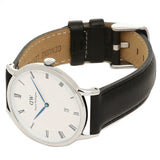 Daniel Wellington Dapper Sheffield White Dial Black Leather Strap Watch For Men - DW00100088 Authentic Buy Shop Now