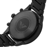 Emporio Armani Mario Chronograph Black Dial Black Steel Strap Watch For Men - AR11242 Authentic Buy Shop Now