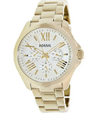 Fossil Cecile Multifunction Champagne Dial Gold Steel Strap Watch for Women - AM4510 Authentic Buy Shop Now