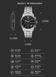 Emporio Armani Paolo Chronograph Black Dial Silver Steel Strap Watch For Men - AR11602 Authentic Buy Shop Now