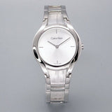 Calvin Klein Class White Dial Silver Steel Strap Watch for Women - K6R23126 Authentic Buy Shop Now