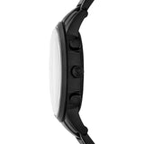 Emporio Armani Renato Chronograph Mother of Pearl Black Dial Black Steel Strap Watch For Men - AR11275 Authentic Buy Shop Now