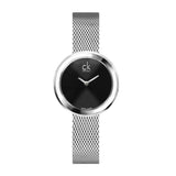 Calvin Klein Firm Black Dial Silver Mesh Bracelet Watch for Women - K3N23121 Authentic Buy Shop Now