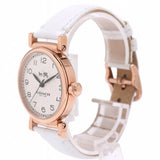 Coach Madison White Dial White Leather Strap Watch for Women - 14502408 Authentic Buy Shop Now