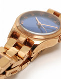 Marc Jacobs Henry Blue Dial Rose Gold Steel Strap Watch for Women - MBM3213 Authentic Buy Shop Now