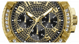 Guess Frontier Crystals Black Dial Black Silicone Strap Watch For Men - W1132G1 Authentic Buy Shop Now
