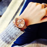 Marc Jacobs Sally Rose Gold Dial Rose Gold Steel Strap Watch for Women - MBM3364 Authentic Buy Shop Now