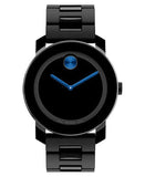 Movado Bold TR90 Black Dial Black Steel Strap Watch for Men - 3600099 Authentic Buy Shop Now