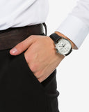 Hugo Boss Jet Silver Dial Black Leather Strap Watch for Men - 1513282 Authentic Buy Shop Now