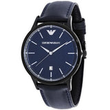 Emporio Armani Renato Blue Dial Blue Leather Strap Watch For Men - AR2479 Authentic Buy Shop Now