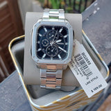 Fossil Inscription Multifunction Black Dial Silver Steel Strap Watch for Men - BQ2655 Authentic Buy Shop Now