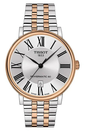 Tissot Carson Premium Powermatic 80 Silver Dial Two Tone Steel Strap Watch For Men - T122.407.22.033.00 Authentic Buy Shop Now
